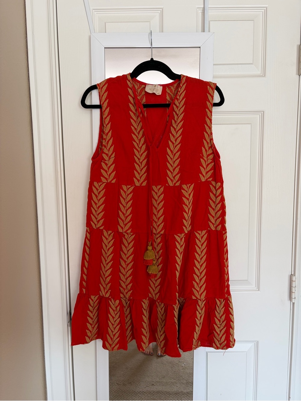 Orange and Gold Dress